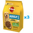 PEDIGREE Adult 3x2,6 kg con pollame e verdure alimento secco completo per cani di taglia grande e media