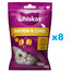 WHISKAS Groom & Care 8 x 45g snack con pollo per gatti