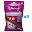 WHISKAS Relax & Unwind 8 x 45g snack con pollo per gatti