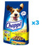 CHAPPI 3x2,7 kg cibo secco per cani con pollame e verdure