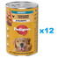 PEDIGREE Adult puszka 12x1200g mokra karma pełnoporcjowa dla dorosłych psów z kurczakiem i marchewką w galaretce