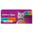 WHISKAS Duo Adult Cibo umido da terra e mare in gelatina 40 x 85 g cibo umido per gatti