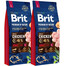 BRIT Premium By Nature Chicken Adult Large L 15kg x 2