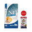 FARMINA N&D Ocean Dog Adult Mini aringa e arancia 2,5 kg per cani di piccola taglia + FARMINA N&D Quinoa Dental Treat Digestion Mini 60 g (7 pezzi) GRATIS!