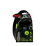 FLEXI Guinzaglio automatico Black Design S strap 5 m verde