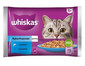 WHISKAS Adult in bustina 4x85g Alimento umido in gelatina con salmone e tonno