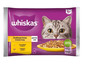 WHISKAS Adult in bustina 4x85g cibo umido con pollo e tacchino in gelatina per gatti adulti
