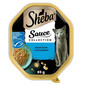 SHEBA Sauce Collection in vaschetta 85g Alimento umido completo per gatti adulti bocconcini con tonno in salsa